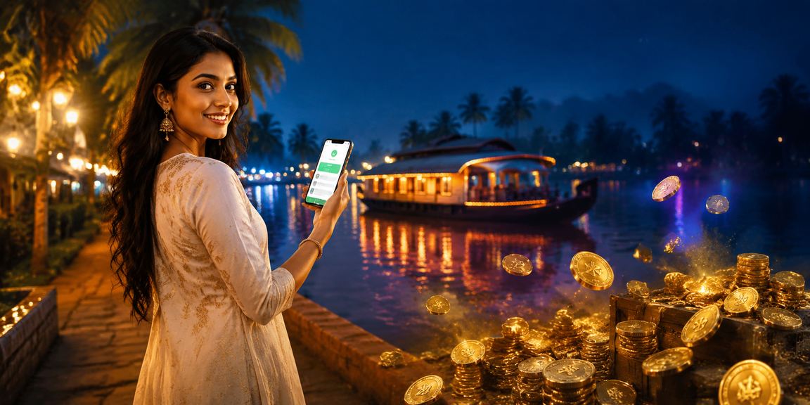 Scenic Kerala backwaters and responsible gaming