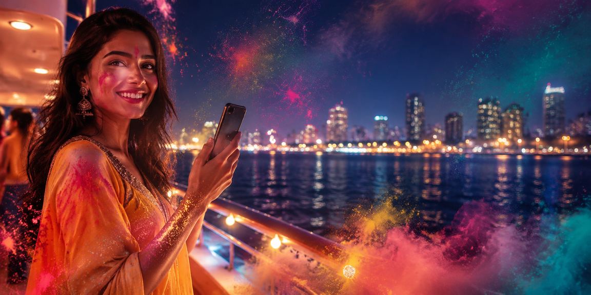 Mumbai Bandra mobile casino vibrant festival