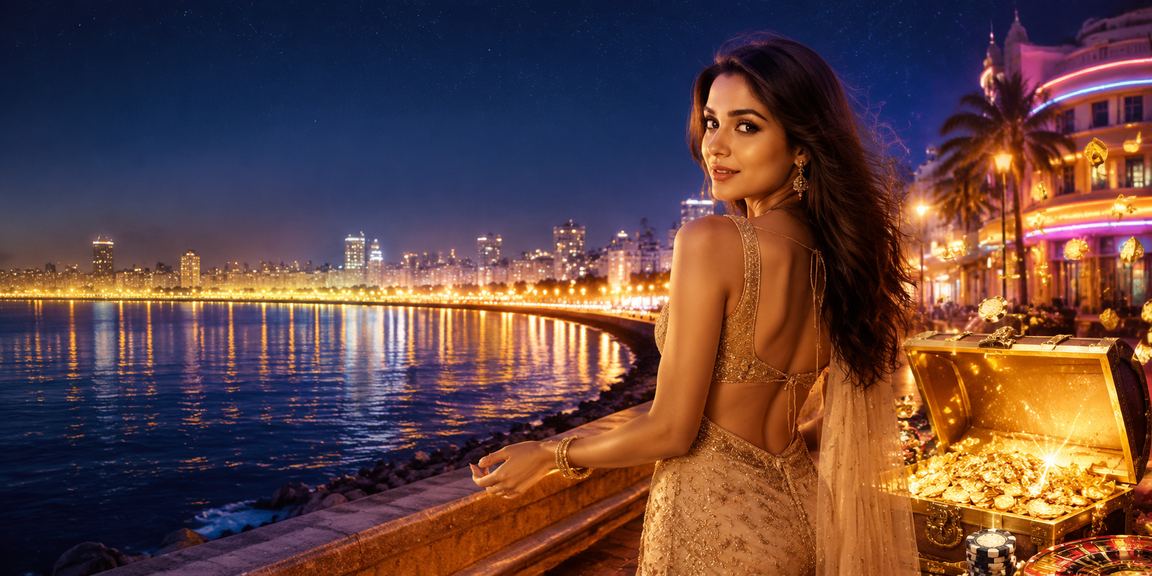 Mumbai Marine Drive evening with vibrant betting atmosphere